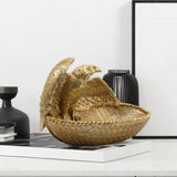 Maxbell Maxbell Animal Figurine Tray Multifunctional Resin Ornament Eagle Statue Storage Box