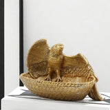 Maxbell Maxbell Animal Figurine Tray Multifunctional Resin Ornament Eagle Statue Storage Box