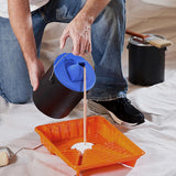 Maxbell Maxbell Paint Can Lid Cover and Pouring Spout with Paint Stick with Ventilation Hole Orange