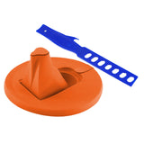 Maxbell Maxbell Paint Can Lid Cover and Pouring Spout with Paint Stick with Ventilation Hole Orange