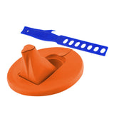 Maxbell Maxbell Paint Can Lid Cover and Pouring Spout with Paint Stick with Ventilation Hole Orange
