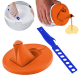 Maxbell Maxbell Paint Can Lid Cover and Pouring Spout with Paint Stick with Ventilation Hole Orange