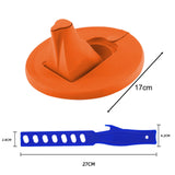 Maxbell Maxbell Paint Can Lid Cover and Pouring Spout with Paint Stick with Ventilation Hole Orange