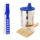 Maxbell Maxbell Paint Can Lid Cover and Pouring Spout with Paint Stick with Ventilation Hole Orange