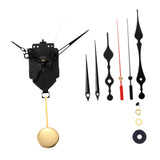 Maxbell Maxbell Quartz Pendulum Clock Movement Repair Diy Part Wall Mount with 2 Pairs Hands Style H