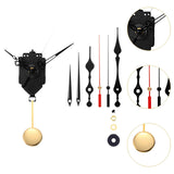 Maxbell Maxbell Quartz Pendulum Clock Movement Repair Diy Part Wall Mount with 2 Pairs Hands Style H