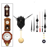 Maxbell Maxbell Quartz Pendulum Clock Movement Repair Diy Part Wall Mount with 2 Pairs Hands Style H