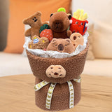 Maxbell Plush Doll Bouquet Cartoon Doll Flower Bouquet for Festival Birthday Wedding Style B