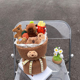 Maxbell Plush Doll Bouquet Cartoon Doll Flower Bouquet for Festival Birthday Wedding Style B