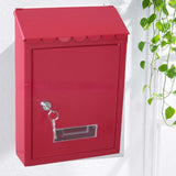 Maxbell Wall Mount Mailbox Lockable Metal Large Mail Box for External Office Outdoor