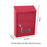 Maxbell Wall Mount Mailbox Lockable Metal Large Mail Box for External Office Outdoor