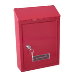Maxbell Wall Mount Mailbox Lockable Metal Large Mail Box for External Office Outdoor