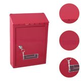 Maxbell Wall Mount Mailbox Lockable Metal Large Mail Box for External Office Outdoor