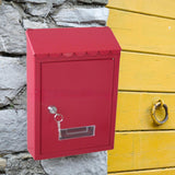 Maxbell Wall Mount Mailbox Lockable Metal Large Mail Box for External Office Outdoor