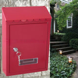 Maxbell Wall Mount Mailbox Lockable Metal Large Mail Box for External Office Outdoor