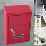 Maxbell Wall Mount Mailbox Lockable Metal Large Mail Box for External Office Outdoor