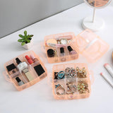 18 Grid Organizer Box for Nail Art Decorations DIY Crafts Accessories Charms Orange