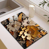 Dish Drying Pad Easy to Clean Highly Absorbent Kitchen Counter for Pots Pans style A