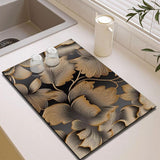 Dish Drying Pad Easy to Clean Highly Absorbent Kitchen Counter for Pots Pans style A