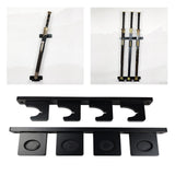 Wall Mounted Sword Display Stand Tanto Storage Rack Easy Installation Wooden 4 Slots