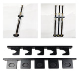 Wall Mounted Sword Display Stand Tanto Storage Rack Easy Installation Wooden 5 Slots