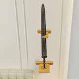 Sword Display Stand Wall Mounted Wall Decor for Wakizashi Sword Fishing Rods 1 Hole