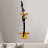 Sword Display Stand Wall Mounted Wall Decor for Wakizashi Sword Fishing Rods 1 Hole