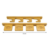Sword Display Stand Wall Mounted Wall Decor for Wakizashi Sword Fishing Rods 4 Holes