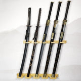 Sword Display Stand Wall Mounted Wall Decor for Wakizashi Sword Fishing Rods 5 Holes