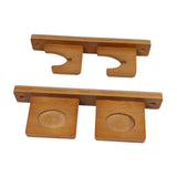 Wall Mount Sword Holder Tanto Flute Storage Rack Vertical Display Decorative 2 Slots
