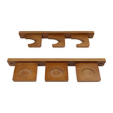 Wall Mount Sword Holder Tanto Flute Storage Rack Vertical Display Decorative 3 Slots