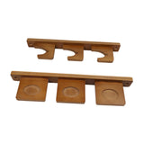 Wall Mount Sword Holder Tanto Flute Storage Rack Vertical Display Decorative 3 Slots