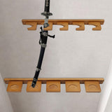 Wall Mount Sword Holder Tanto Flute Storage Rack Vertical Display Decorative 5 Slots