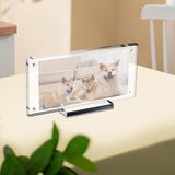 Maxbell 2xPicture Frame Holder with Base Clear Sturdy for Collectors Collection Photos