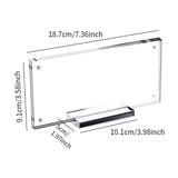 Maxbell 2xPicture Frame Holder with Base Clear Sturdy for Collectors Collection Photos