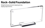 Maxbell 2xPicture Frame Holder with Base Clear Sturdy for Collectors Collection Photos