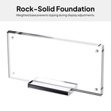 Maxbell 2xPicture Frame Holder with Base Clear Sturdy for Collectors Collection Photos