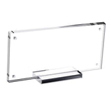 Maxbell 2xPicture Frame Holder with Base Clear Sturdy for Collectors Collection Photos