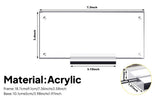 Maxbell 2xPicture Frame Holder with Base Clear Sturdy for Collectors Collection Photos