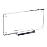 Maxbell 2xPicture Frame Holder with Base Clear Sturdy for Collectors Collection Photos