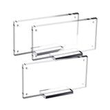 Maxbell 2xPicture Frame Holder with Base Clear Sturdy for Collectors Collection Photos