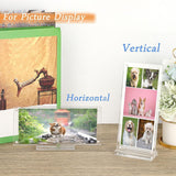 Maxbell 2xPicture Frame Holder with Base Clear Sturdy for Collectors Collection Photos