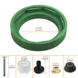 Maxbell Toilet Tank to Bowl Coupling Kit School Office for Flush Valve Opening Tanks Without Wrench
