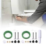 Maxbell Toilet Tank to Bowl Coupling Kit School Office for Flush Valve Opening Tanks Without Wrench