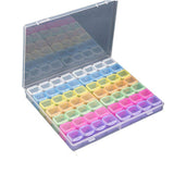 6x Bead Organizer Box for Fishing Tackle with Label Stickers Bracelet Making Multicolor