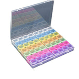6x Bead Organizer Box for Fishing Tackle with Label Stickers Bracelet Making Multicolor