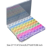 6x Bead Organizer Box for Fishing Tackle with Label Stickers Bracelet Making Multicolor