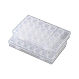 6x Bead Organizer Box for Fishing Tackle with Label Stickers Bracelet Making White