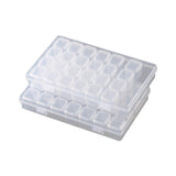 6x Bead Organizer Box for Fishing Tackle with Label Stickers Bracelet Making White