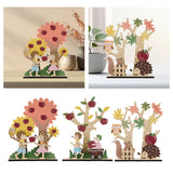 Fall Thanksgiving Wood Tree Ornament Wood for Door Yard Living Room Festival Style A